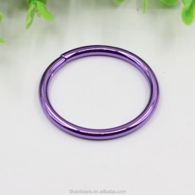 China Promotional Gifts O Ring For Bag Accessories Goods In Stock Purple Cover 25mm Key Ring for sale