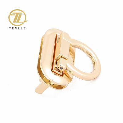 China Bags Metal Buckle Lock Hardware For Bags Shoulder Handbag DIY Craft Lathe Locks Clasp Bag Locks for sale