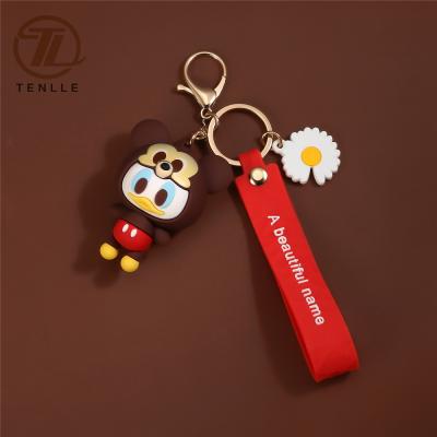 China Souvenir Gifts Promotion 3D PVC Monkey Soft Key Chain Key Chain Custom Design Animal Shape PVC Soft Key Chain for sale