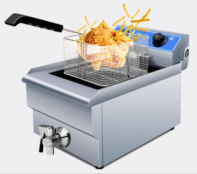 China Commercial Chicken Fryer Electric Potato Chips Deep Fryer 1tank With Thermostat for sale