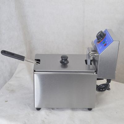 China 1tank Guangzhou commercial electric deep fryers factory professional on electric fryer with 6 liter deep fryer for sale