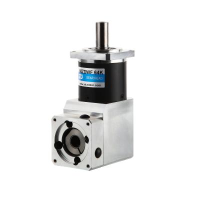 China Power Transmission ZD MOTOR ZDWF 60mm Square Mounting Flange Planetary Reductor With Right Angle Entry For Servo Motor for sale