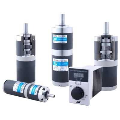 China ZD Waterproof Brush DC Planetary Gear Brushless Motor 42mm 52mm 62mm 72mm 82mm 25w 40w 60w 90w 120w 200w 300w for sale