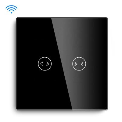 China MVAVA Curtain Wall Lamp Switch Smart Glass, Compatible with Alexa and Google Home, Tuya APP Control, C-Black for sale