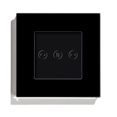 China Curtain switch Tuya wifi curtain switch with small glass panel smart instruments for home S1-CU for sale