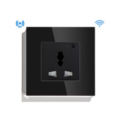 China Universal wifi home 13A Tuya socket voice control multi function residential/multi-purpose intelligent remote control smart socket for sale