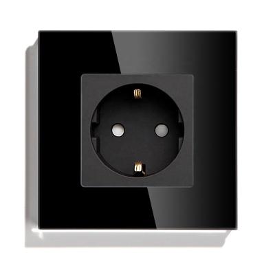 China Factory Directly Residential / Multi-Purpose Smart Wall Outlet Systems FR Direct For Home Glass Wall Switch And Power Socket Outlet for sale