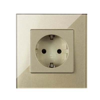 China Residential / General Purpose Hardened Socket And Switch Socket Wall Outlet Germany Wall Switch for sale