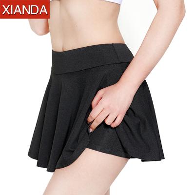 China Breathable Custom Tennis Wear Badminton Dress Sports Breathable Running Tennis Skirts With Shorts for sale