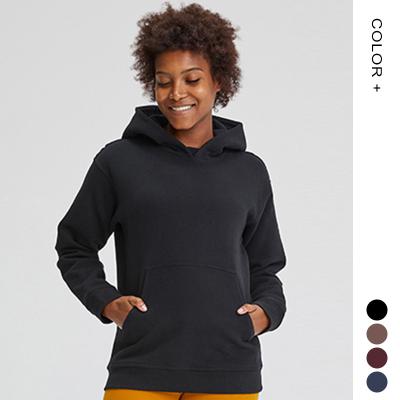 China Fleece Hoodies Anti-Pilling Basics Pullover Sweater Sporty Women's Blank Fleece Hoodies for sale