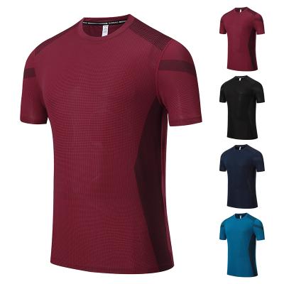 China Wholesale-Gym-Wear Plus Size Manufacturer Breathable Men Shirts U-Neck Comfort Short Sleeve T-Shirt For Gym for sale