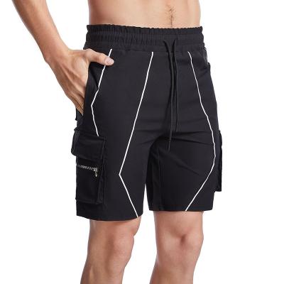 China Anti-wrinkle new design men's sport short pocket fitness big shorts elastic waistband men cargo shorts wholesale for sale