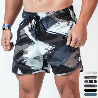 China Anti-Wrinkle Mens Jogger Shorts Camouflage Bodybuilding Lightweight Breathable Workout Quick Drying Shorts For Men for sale