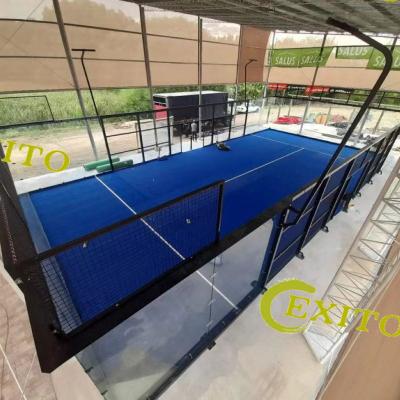 China Outdoor Game EXITO Profesional Sports Court Paddle Tennis Court 10x20m Tennis Court For Sale for sale