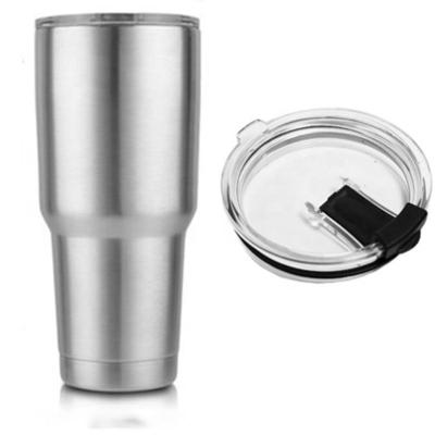 China Factory Wholesale Custom Double Walled Tumbler Logo 20oz 30oz Stainless Steel Coffee Mugs With Lids Viable for sale