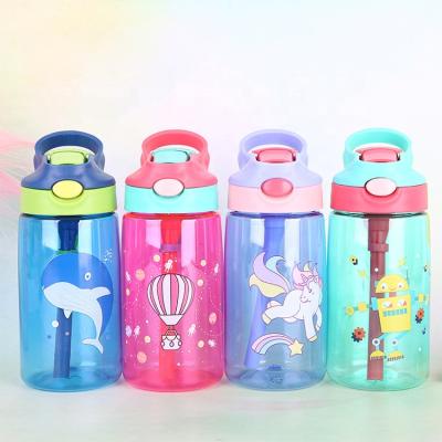 China Factory stocked price 480ml kids water cup sipy cups with straws water bottles sports water bottle leakproof for sale