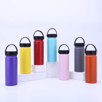 China Wholesale 304 Stainless Steel Viable Wide Mouth Water Bottle Double Walled Vacuum Water Bottle With Lid for sale