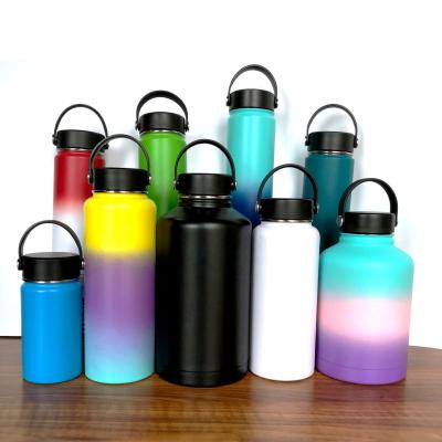 China Wholesale 304 Stainless Steel Viable Wide Mouth Water Bottle Double Wall Vacuum Kids Water Bottle With Lid for sale