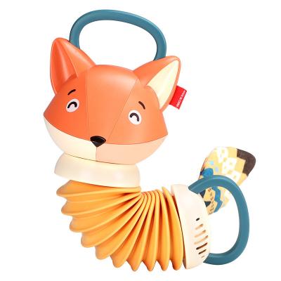 China Battery Operated Fox Accordion Educational Baby Toys Cartoon Animal Accordion Bug Toddler Early Education Music Learning Toy for Children Gift for sale