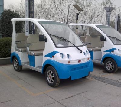 China Vierwielige Elektrische voertuigen Met lage snelheid, Vier Seat Elektrische de Pendelbus van 3 kW Te koop