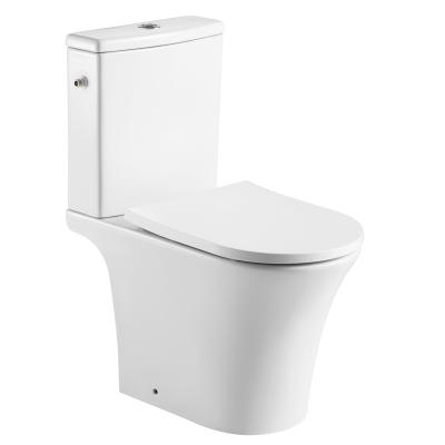 China ANBI Double-Flow Sanitary Ware P-Trap Toilet Sanitary Ware Geberit CE Commode Top Selling Rimless Toilet Bowl for sale