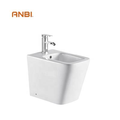 China ANBI Series Fully Concealed Bathroom Fixing Comfortable Ceramic Back To Wall Floor Ceramic Bidet for sale