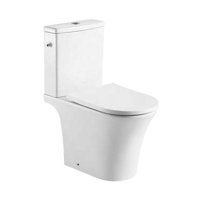 China Best Selling China Double-Flow ANBI Manufactures White Rimless Wash Down Toilet Pan For Bathroom for sale