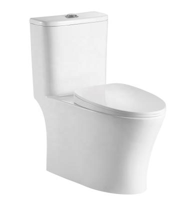 China ANBI Double-flush Top Quality Wholesale Flush Cheap One Piece Toilet With Toilet Bowl Cover for sale