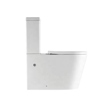 China High Quality ANBI Dual-Flow Sanitary Toilet Rimless Sanitary Wc Back to Wall P Trap Two-Piece Toilet for sale