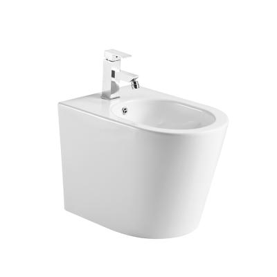 China Wholesale ANBI Full Hidden Long Repair China Using Life Drain Hole Back To Wall Bidet For Display Or Home Bathroom for sale