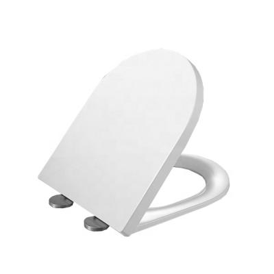 China Slow-end Toilet Seats ANBI China Sanitary Ware Bathroom Flushable Toilet Seat V-Shape UF Toilett Lid Covers for sale