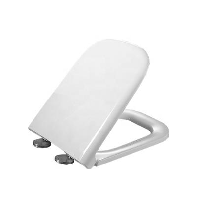 China Slow-end ANBI Toilet Seats Best Selling Rectangular WC PP Toilet Seat Cover Lid For Hotel Bathroom for sale