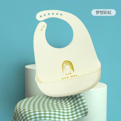 China BPA Free White Baby Bib Set Bandana Custom High Quality Drool Silicon Pouch Waterproof Space Clothes Latex Print Gifts Cute OEM PVC Anti for sale