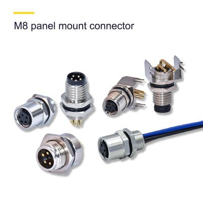 China M5 M16 M8 M12 Waterproof Wire Connector 4 Pin Cable Circular Electrical For Automotive for sale