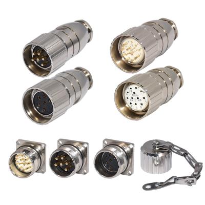 China Temperature Resistance -25°C-85°C M23 Connector With TPU Insert And 30V Rated Voltage for sale