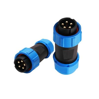 Cina SP21 5 Pin Waterproof Electrical Connectors Male ha infilato il connettore di cavo in vendita