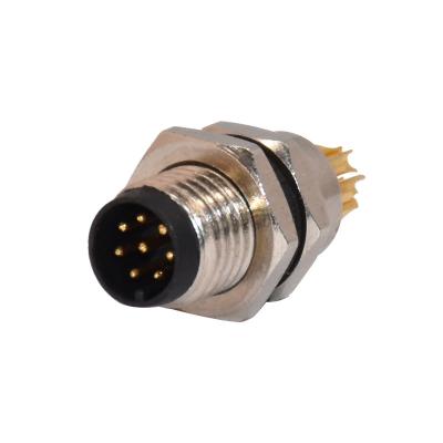 China M8 conector impermeable del soporte del panel de delante del varón 8pins para el uso del sensor en venta