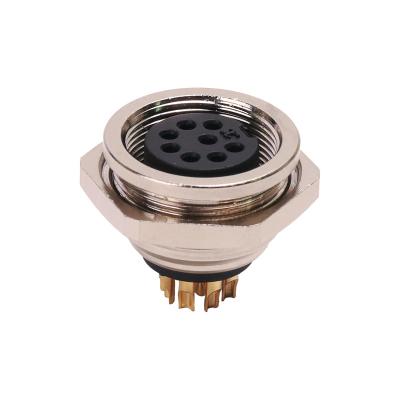 Cina Connettore del supporto del pannello posteriore, IP67 8 Pin Round Connector Female Socket in vendita