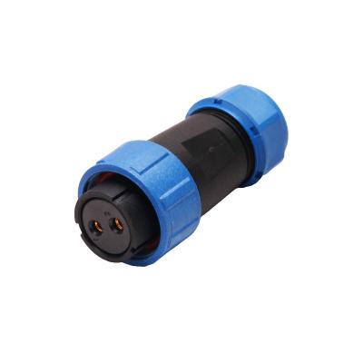 China 12V 2 de Hoge Machtsrechte verbindingslijn van Pin Waterproof Connector IP68 Te koop