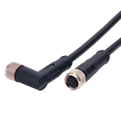 Cina Maschio del connettore di cavo del gomito M8 a cavo femminile 4p 5P 3P 8 Pin Circular Connector in vendita