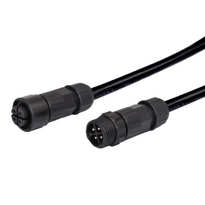 China Diodo emissor de luz exterior que ilumina o conector impermeável fêmea masculino, 8.5mm 4 Pin Cable Connector à venda