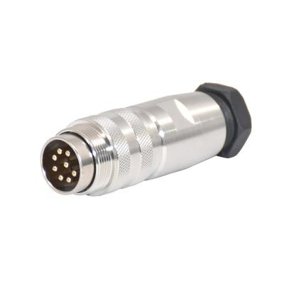 China Industrial Circular Connector , 8 Pin Aviation Connector M16 Plastic Male Plug en venta