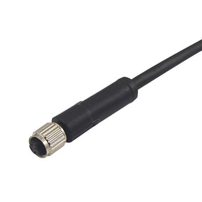 China Fêmea plástica circular impermeável do conector Ip68 M5 de Rohs PUR à venda