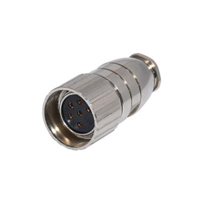 China M23 19 Pin Female Cable Circular Metal Connector Waterproof IP67 for sale