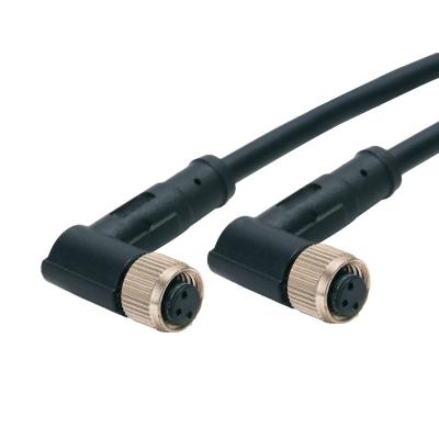 China Conector impermeável moldado 4 Pin Connector do cabo M8 do ângulo direito 90 graus à venda