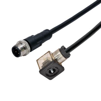 China El solenoide de IP68 M12 valora el conector de la corriente continua de la prenda impermeable de Uls del conector de C en venta