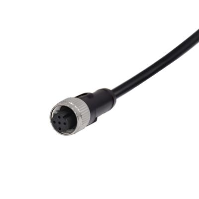 China IP67 M12 fêmea 5p A que codifica conector de cabo masculino da vibração M12 do conector impermeável o anti à venda