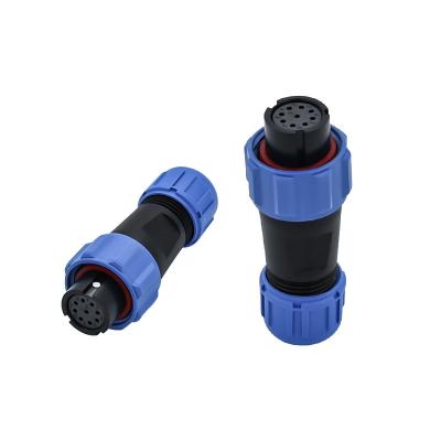 China Conector de poder impermeable IP68 SP13 SP21 SP17 9 Pin Plug Connector en venta