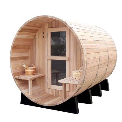 China 2020 Hot Selling Soild Sauna Saturated Steam Sauna Room Outdoor Computer Sauna Barrel Wooden Wooden Sauna Room for sale