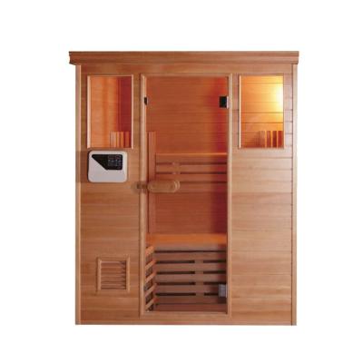 China Traditional Home Use 1-6 Person Luxury Dry Steam Traditional Sauna Room for sale